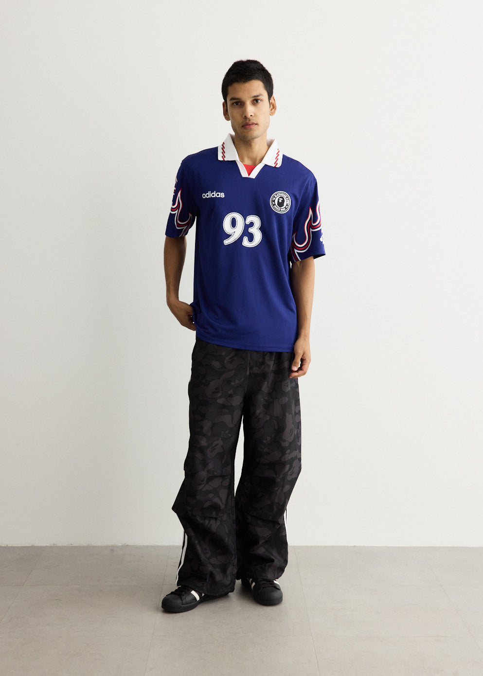 x BAPE SSL Flame Jersey Top