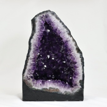 トップクォリティ]ブラジル産アメジストドーム（高さ約34.5cm） - 埼玉