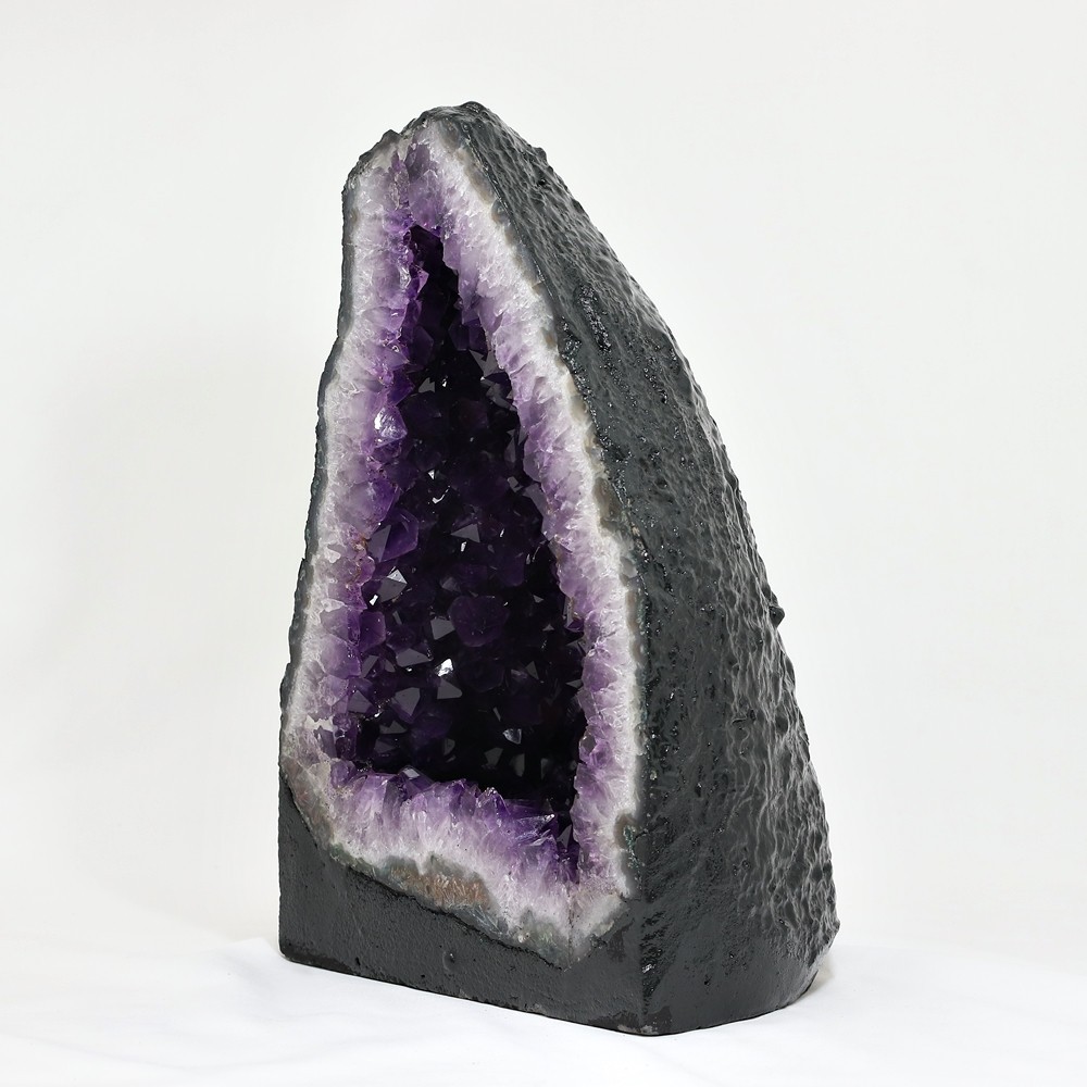 トップクォリティ]ブラジル産アメジストドーム（高さ約34.5cm） - 埼玉