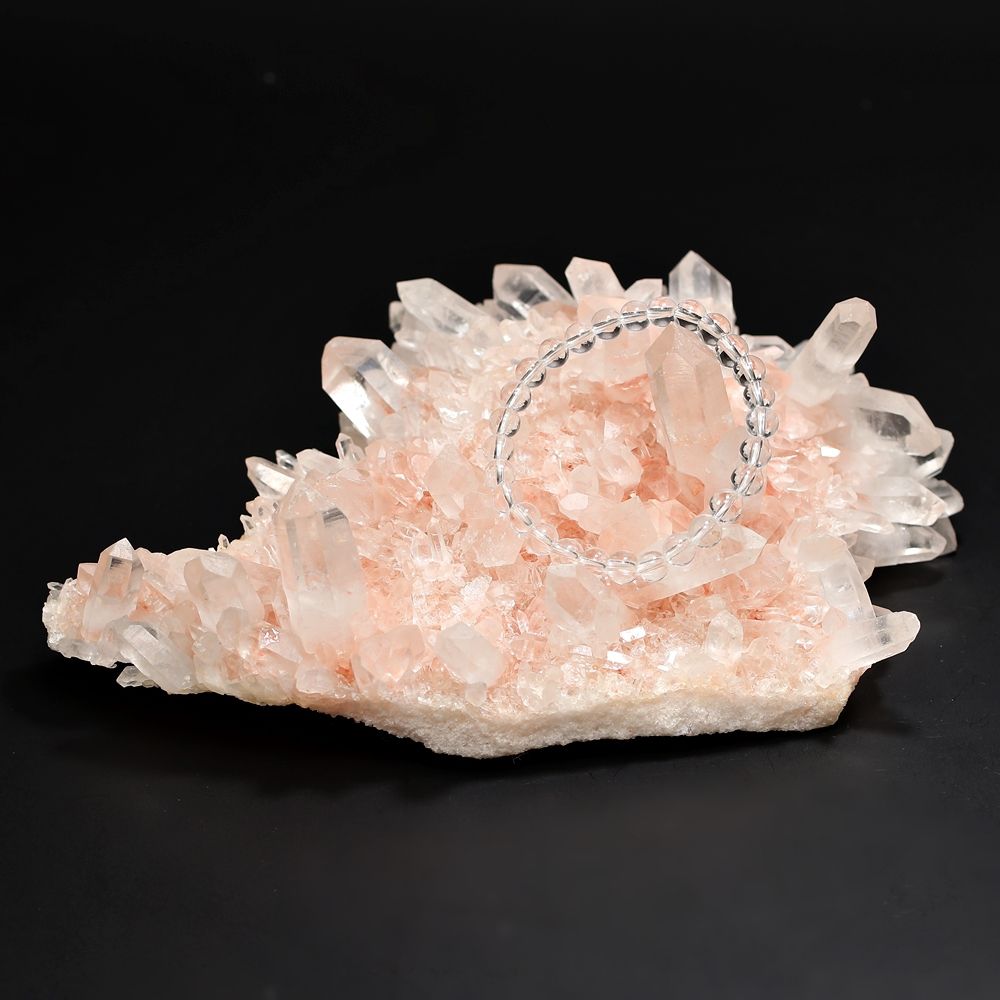 高品質]インド/マニカラン産ヒマラヤ水晶クラスター/原石 - 埼玉県吉川