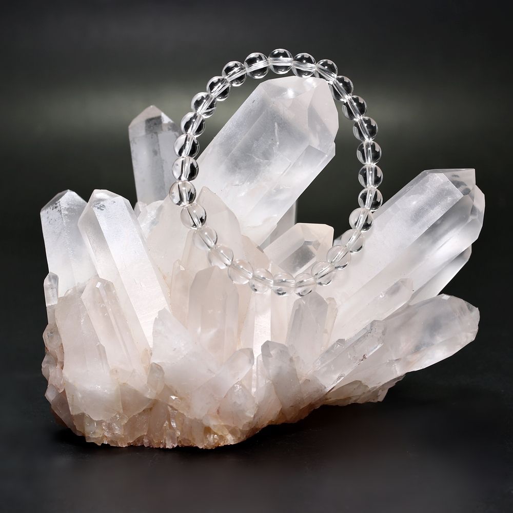 特別価格]マダガスカル産水晶クラスター/ホワイト（原石530g） - 埼玉