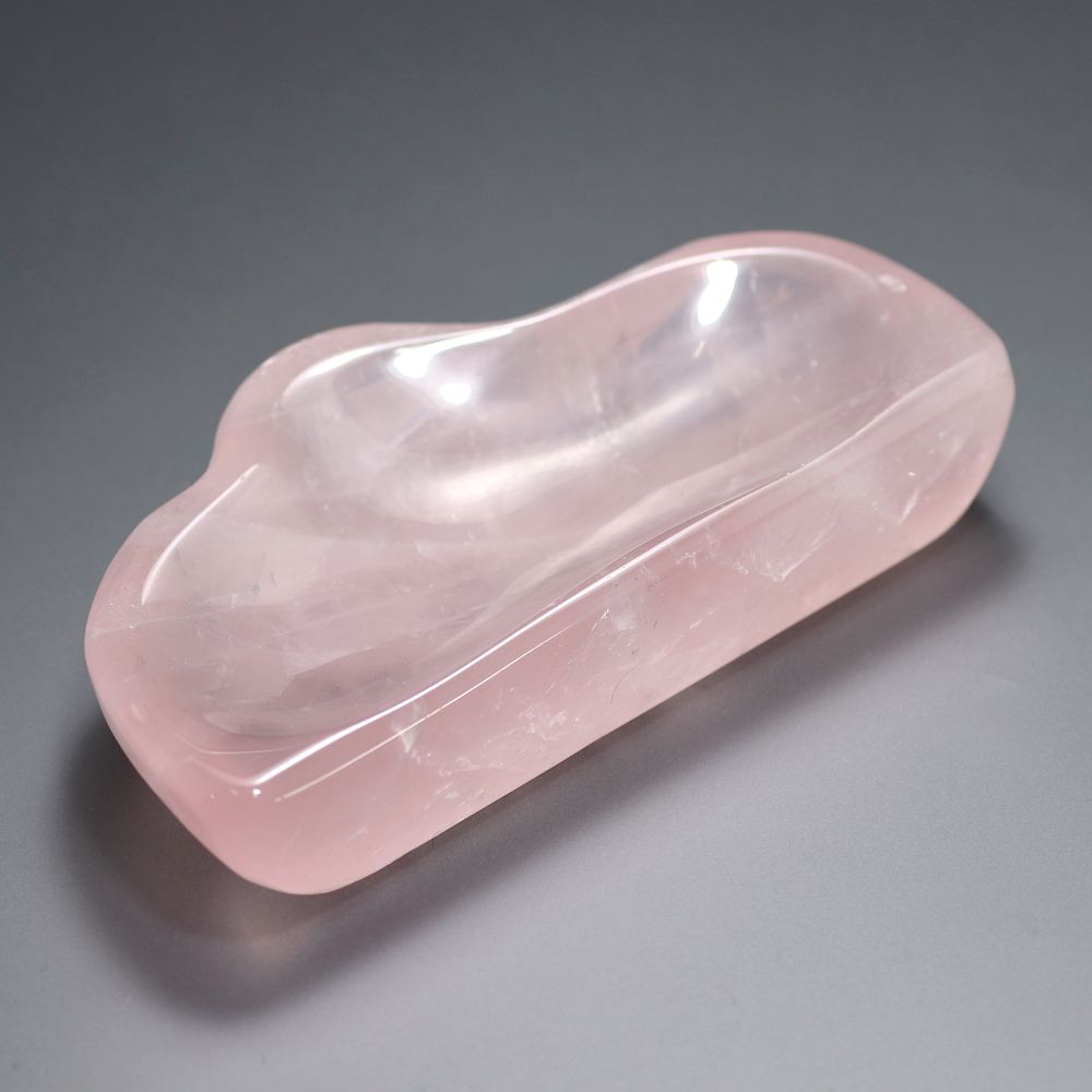 ブラジル産]ローズクォーツ浄化用皿（天然石小物入れ） - 埼玉県吉川市