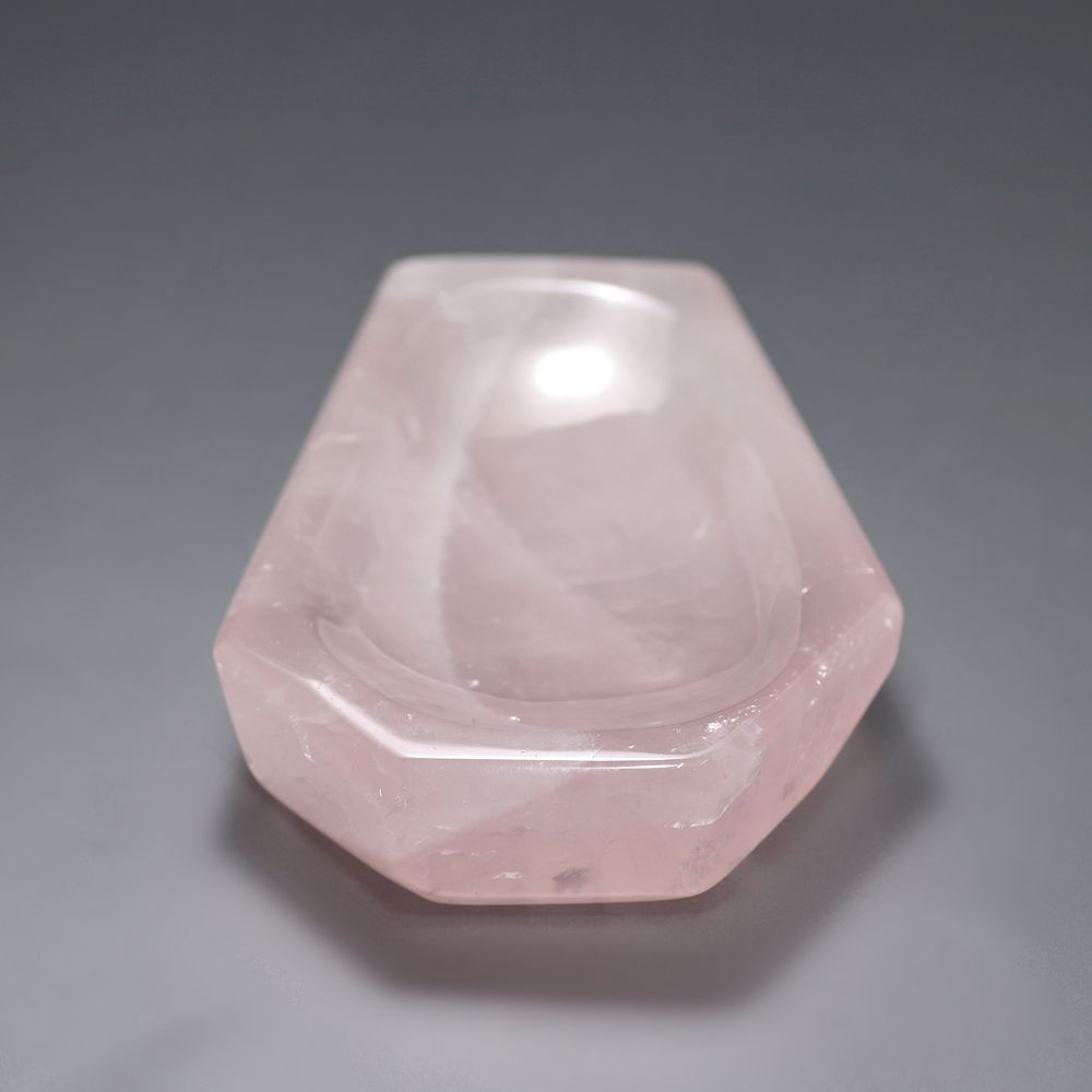 ブラジル産]ローズクォーツ浄化用皿（天然石小物入れ） - 埼玉県吉川市