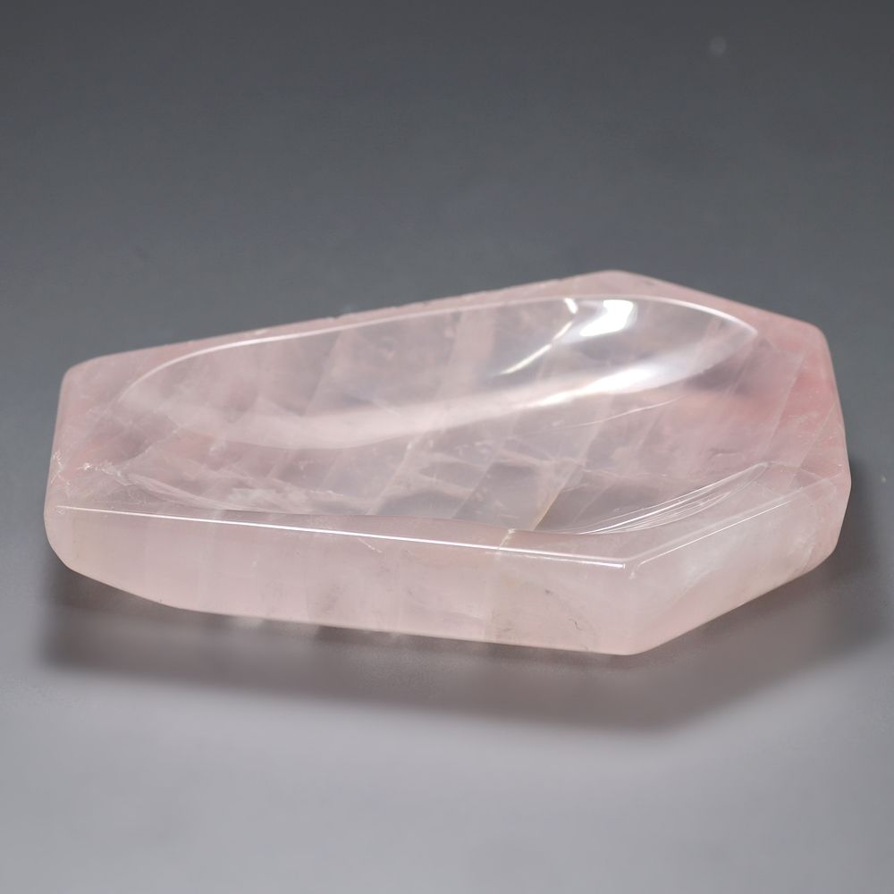 ブラジル産]ローズクォーツ浄化用皿（天然石小物入れ） - 埼玉県吉川市