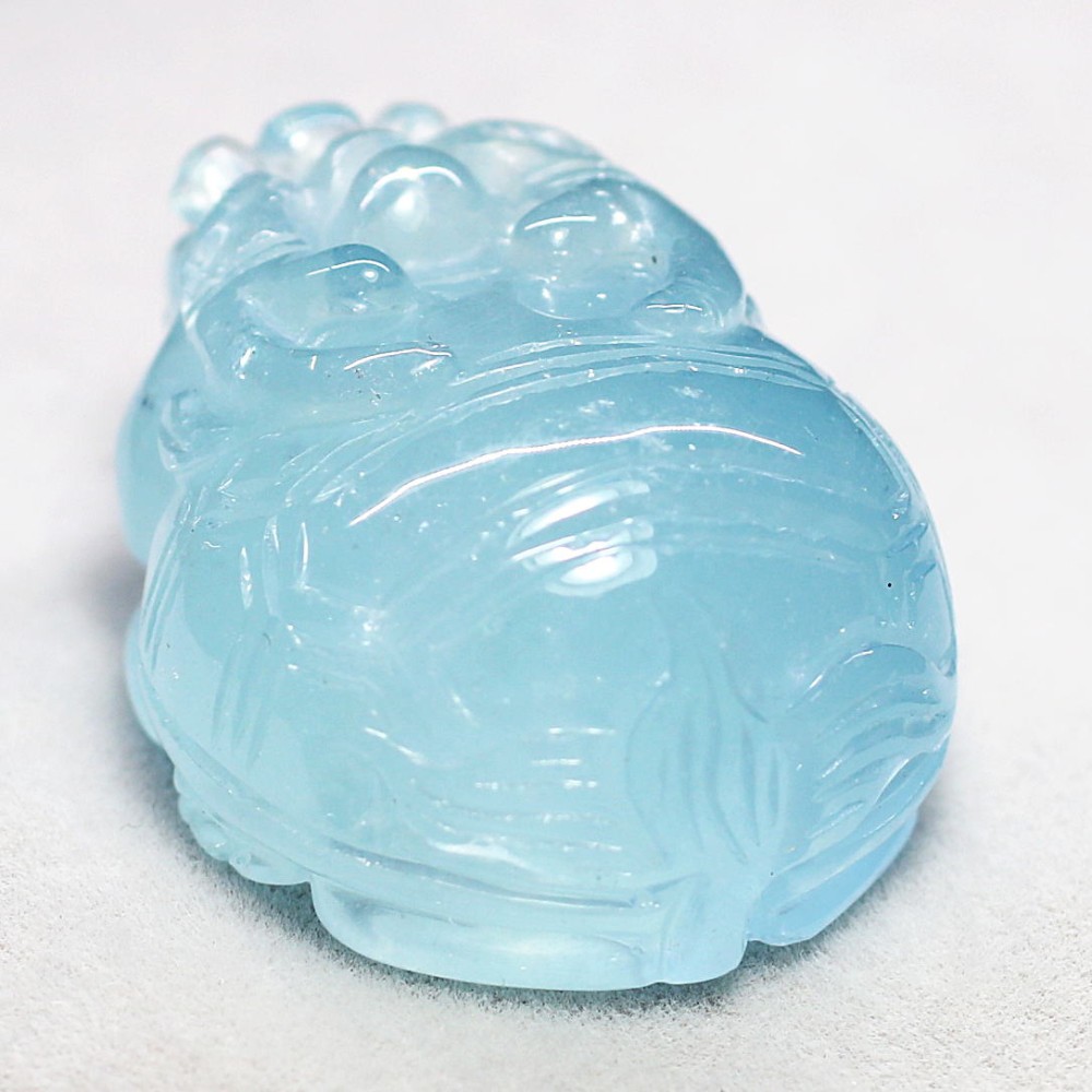ブラジル産]アクアマリン彫刻（龍亀/ロングイ） - 埼玉県吉川市の