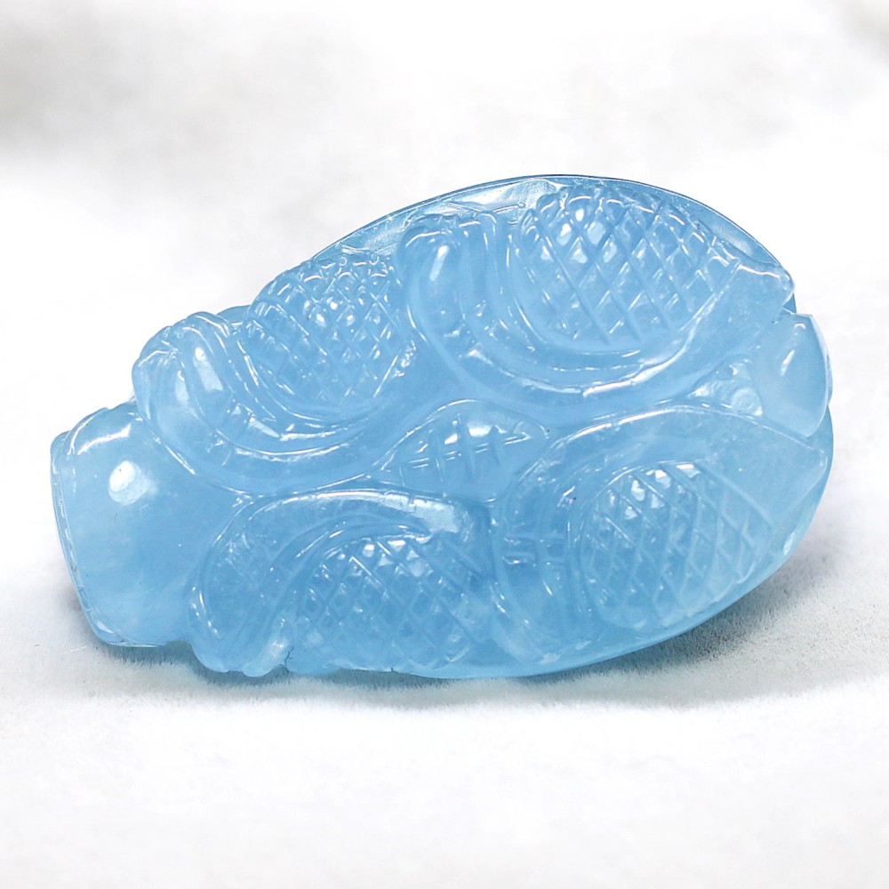 ブラジル産]アクアマリン彫刻（龍亀/ロングイ） - 埼玉県吉川市の
