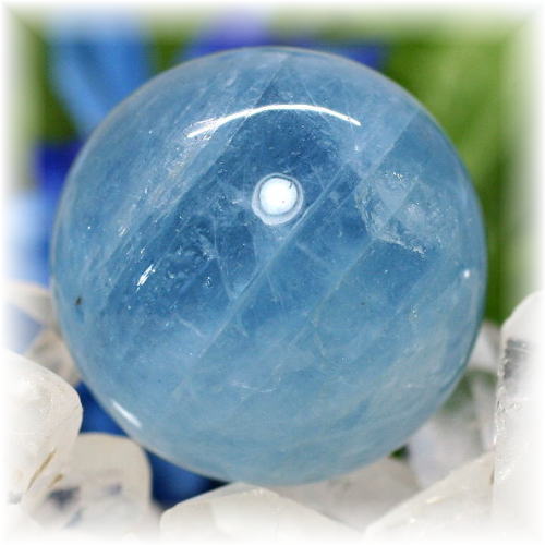 高品質・ブラジル産]アクアマリン丸玉/スフィア - 埼玉県吉川市の