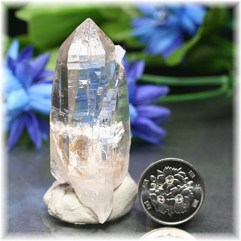 ガネッシュヒマール産]ヒマラヤ水晶原石ナチュラルポイント/レコード