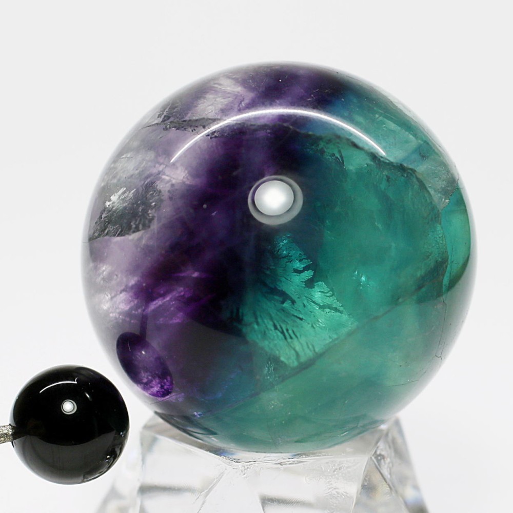 レインボーフローライト丸玉/スフィア（34.6mm） - 埼玉県吉川市の