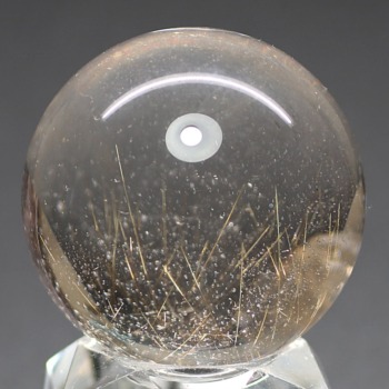 ルチルクォーツ丸玉（スフィア、球体石） - 埼玉県吉川市の天然石専門