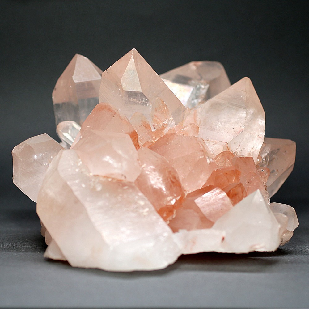 特別価格/インド/マニカラン産]ヒマラヤ水晶クラスター/原石（ピンク