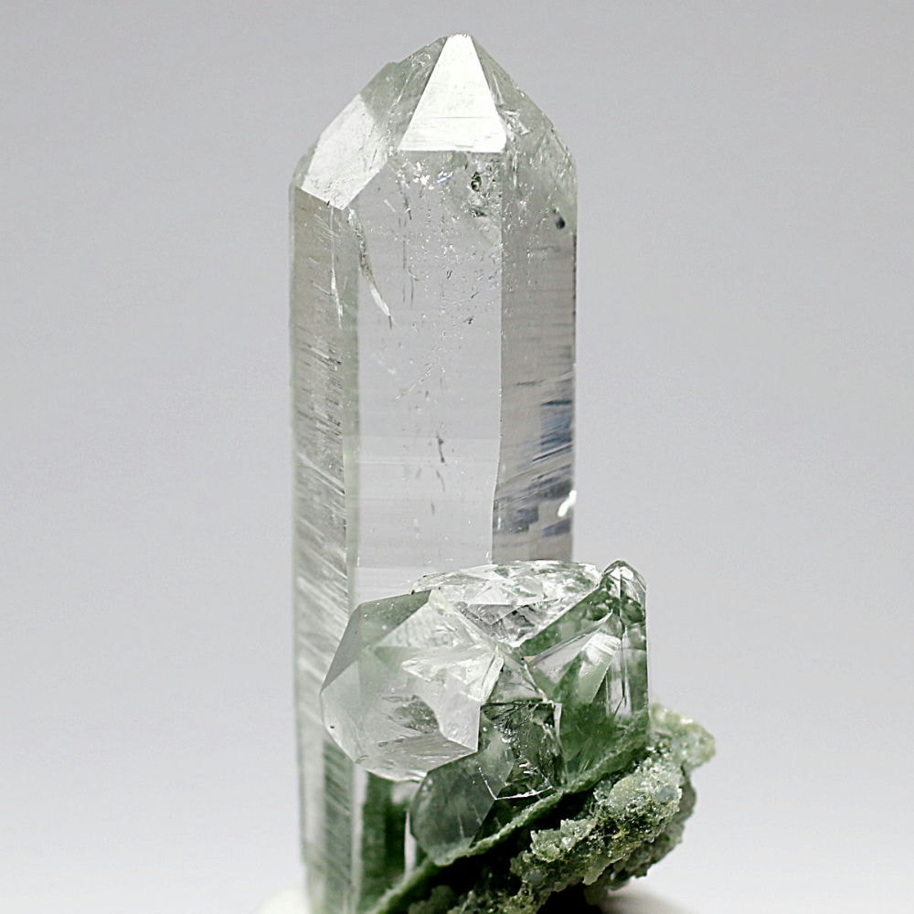 インド マニハール水晶 グリーンファントム 50g 超透明 トップ