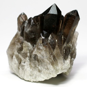 ブラジル産]ナチュラルスモーキークォーツクラスター（天然未処理原石