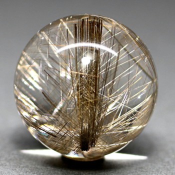 トップクォリティ]ブラジル産シルバールチルクォーツ丸玉/スフィア