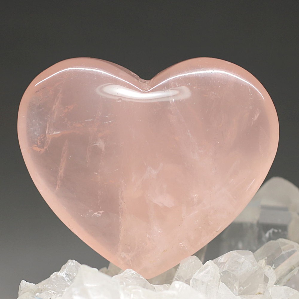 ブラジル産]ローズクォーツハートシェイプ - 埼玉県吉川市の天然石専門