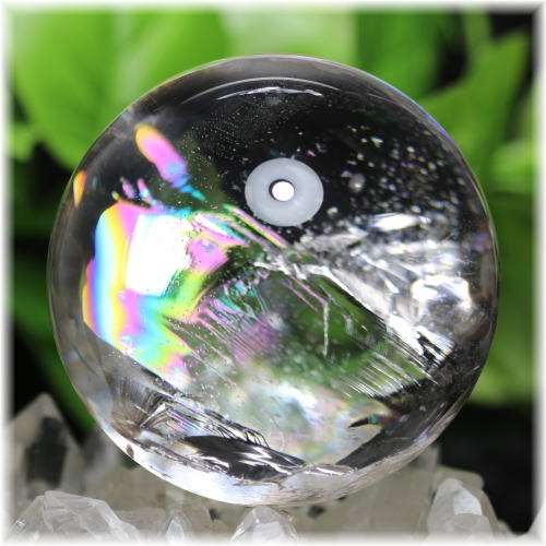 高品質]虹入り天然水晶丸玉/スフィア - 埼玉県吉川市の天然石専門店