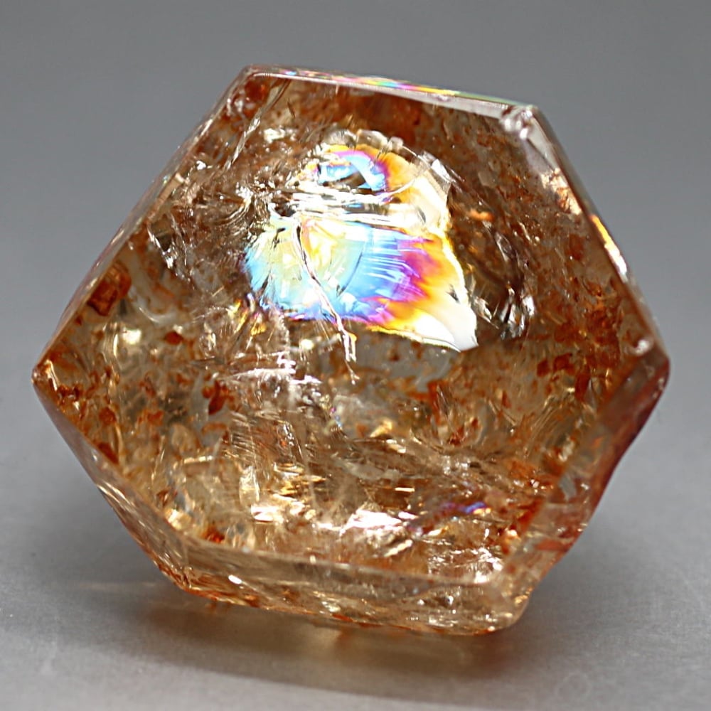 高透明度❗️浄化❗️レインボー☆魔除スモーキーシトリン水晶