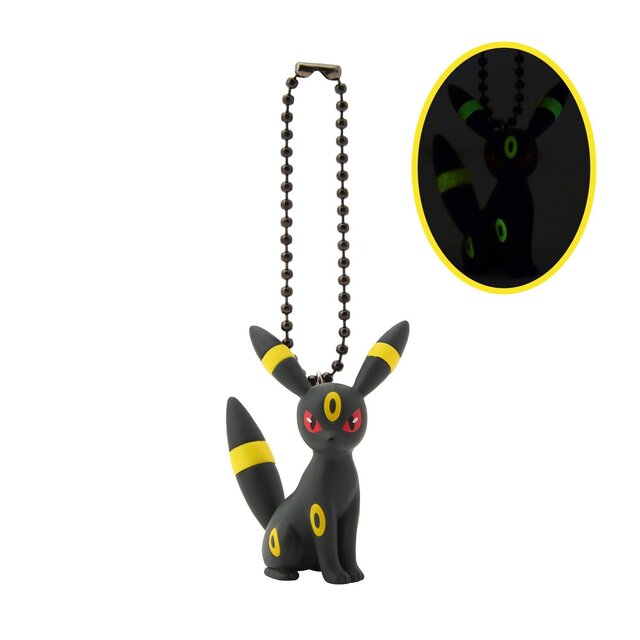 暗闇の中、ブラッキーの模様がほのかに光る！『ポケモン』カプセルトイ