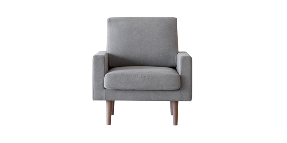 アームチェア「レオ」1人掛け #5グレー色 脚部全2色 | 【公式】大塚