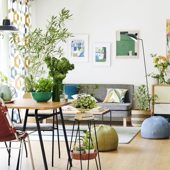 MINI PUUF MELANGE Sepia brown｜1人掛け｜IDEE SHOP Online