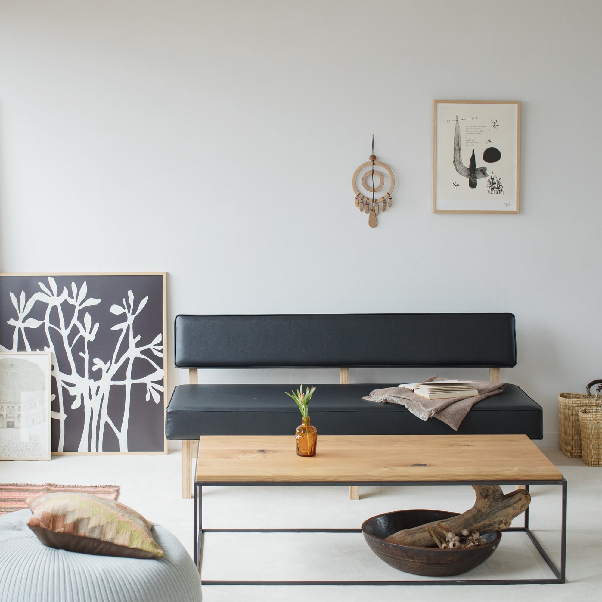 在庫品】FRAME TABLE 1200 Oak Top｜ローテーブル｜IDEE SHOP Online