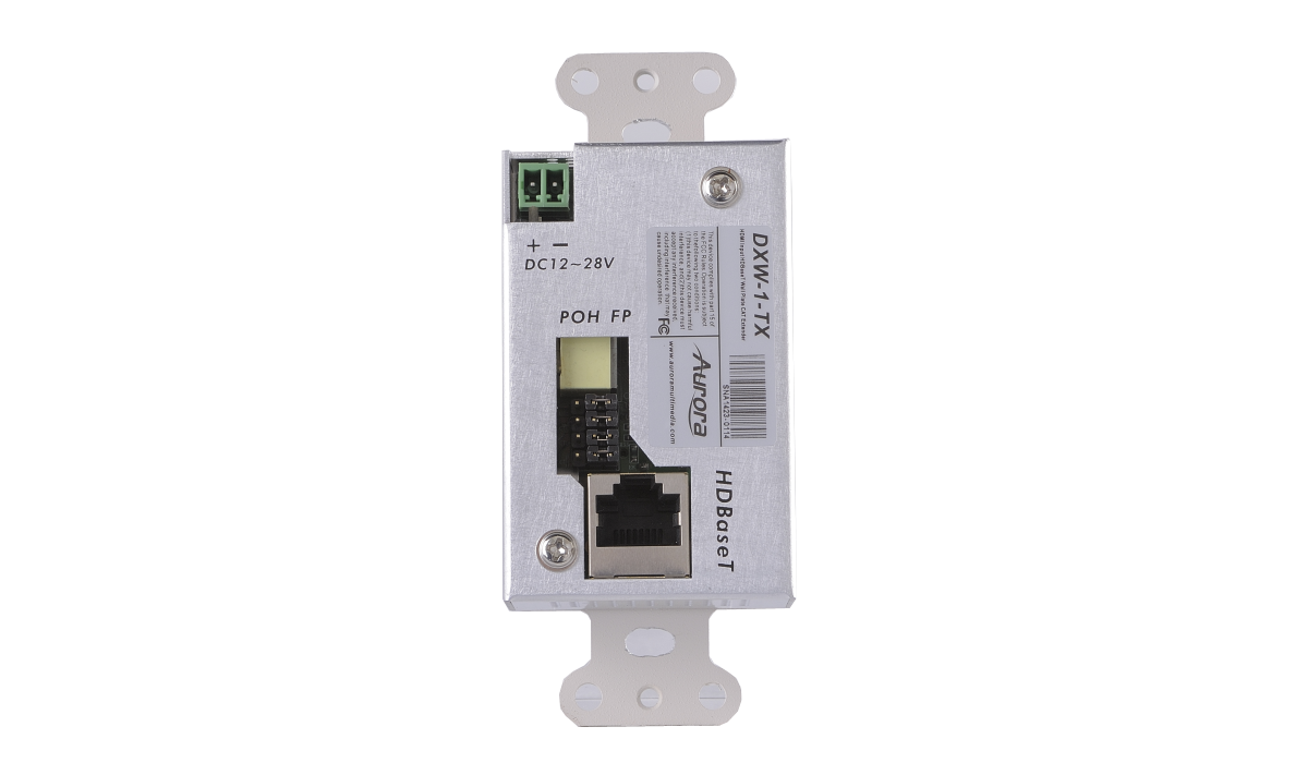 DXW-1 4K@60対応 HDBaseT延長器 ウォールプレートモデル | 株式会社