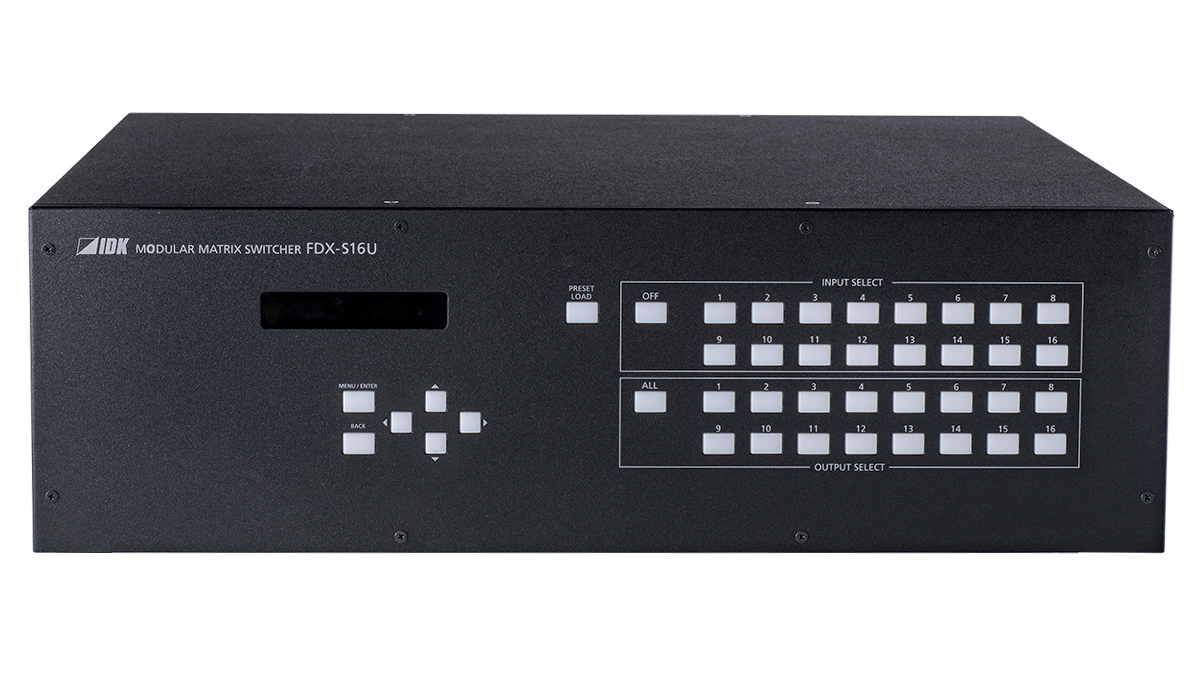 FDX-S16U 4K@60対応 モジュラー型マトリクススイッチャー | 株式会社