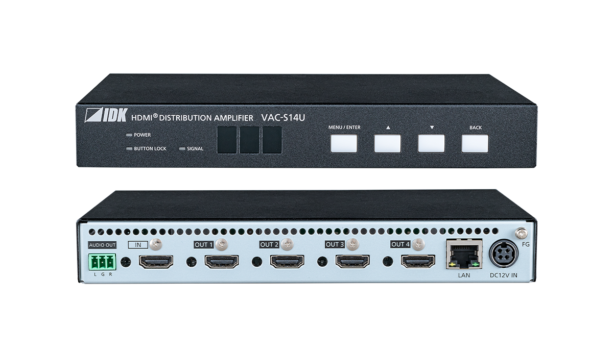 VAC-S14U 4K@60対応 HDMI分配器 | 株式会社アイ・ディ・ケイ - ProAV