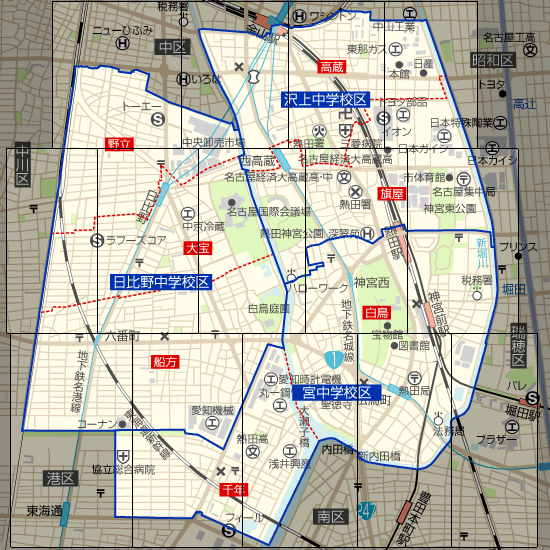 熱田区 | 昔の名古屋市航空写真