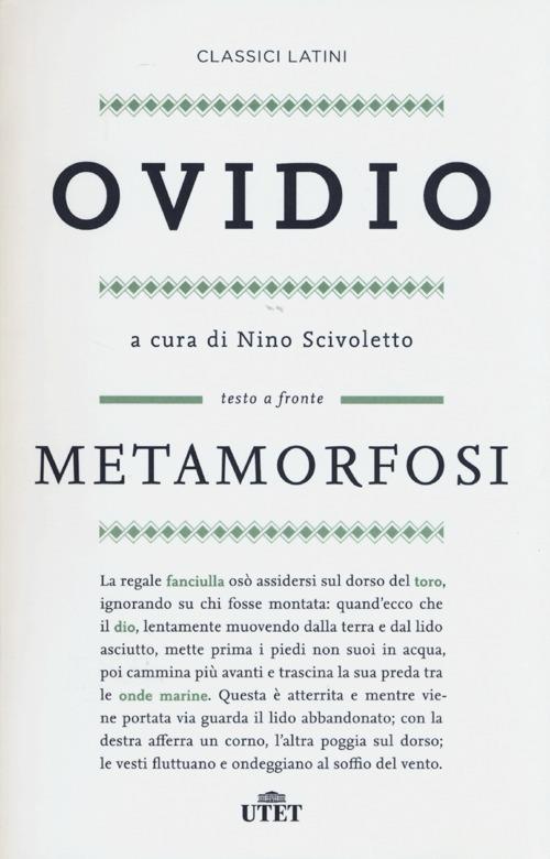 Metamorfosi. Testo latino a fronte - P. Nasone Ovidio - Libro