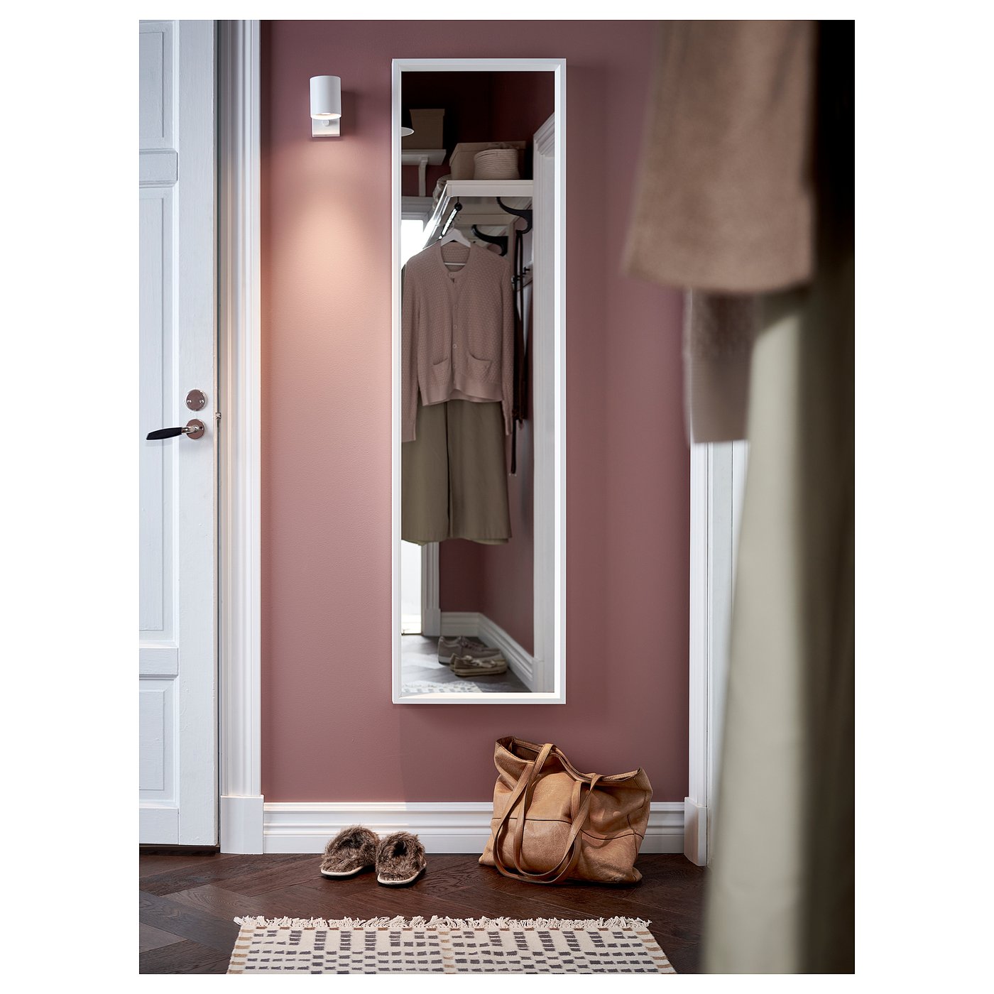 NISSEDAL ニッセダール ミラー, ホワイト, 40x150 cm - IKEA