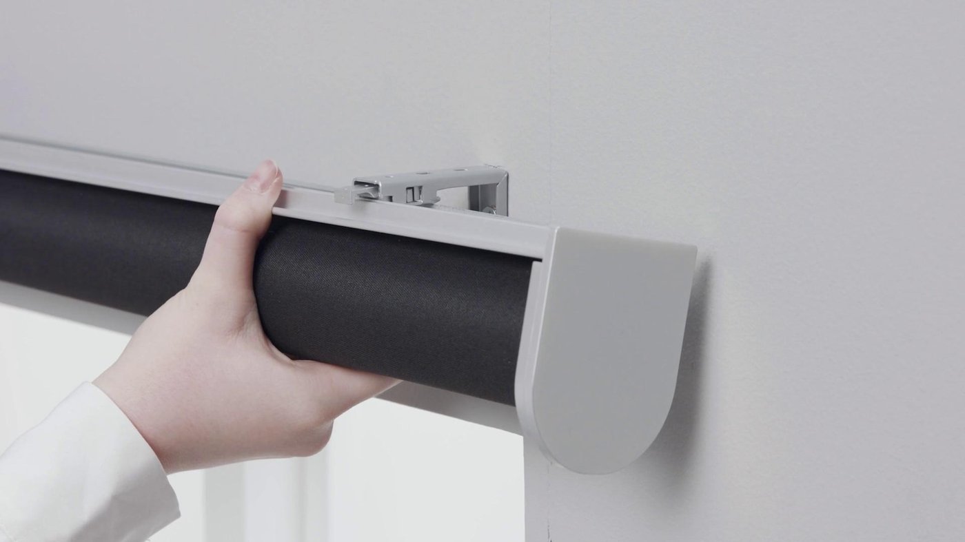 TRETUR トレトゥール 遮光ローラーブラインド, ライトグレー, 120x195