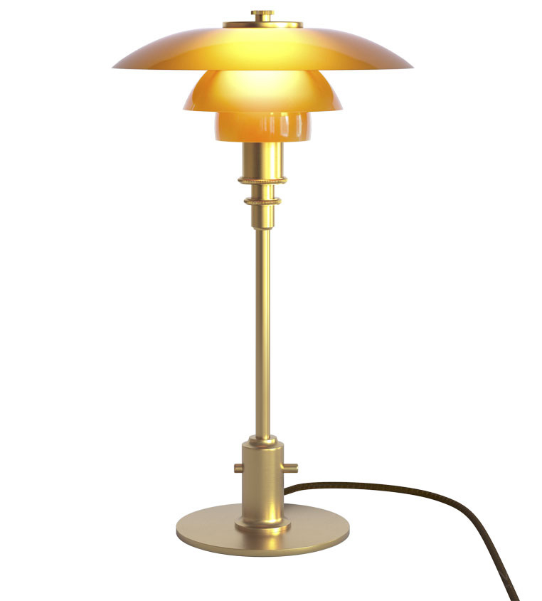 完売 生産終了】PH 2/1 琥珀色ガラス テーブルランプ ｜ ルイス