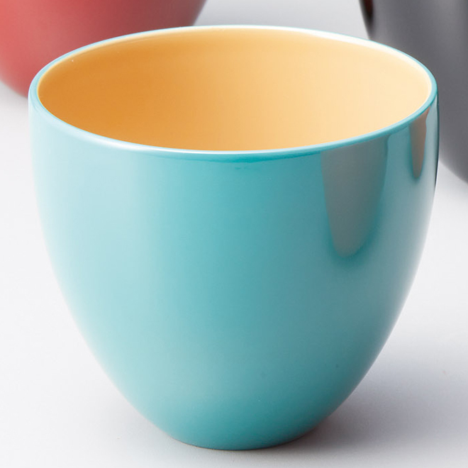 うるしカップ 朱/溜/洗朱/ブルー/ピンク 内白 漆塗り 漆器の井助