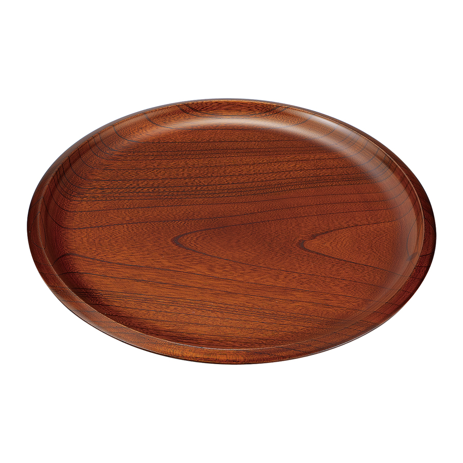 丸盆 11.0 平安 木製 漆塗り FC17-12 漆器の井助