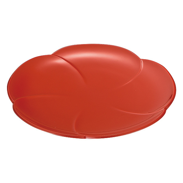 福梅皿 7.0 溜/朱 漆塗り FC29-6/4 漆器の井助