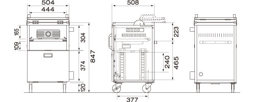 泉株式会社 スクリーン総合カタログ：プロジェクターカート：PJ-I