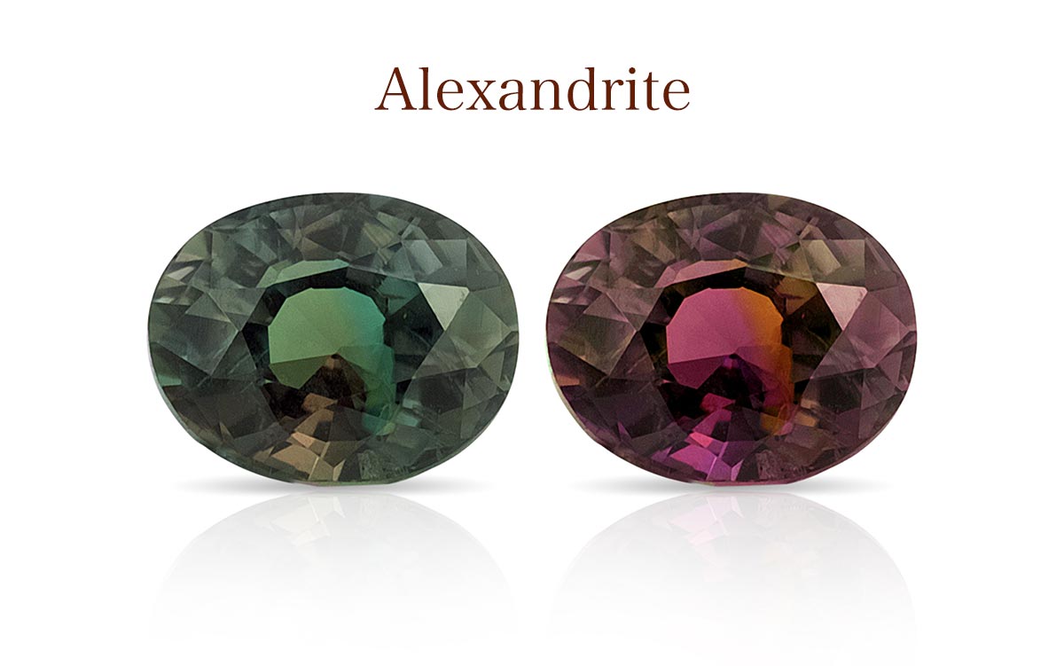 アレキサンドライト』光の当たり方によって色が変化する6月の誕生石