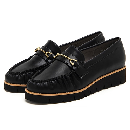 トラックソールビットローファー(23.0cm ブラック): スニーカー