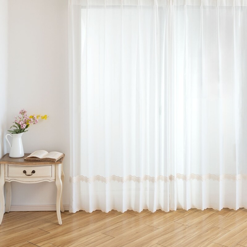 アナベル レースカーテン JE-92883 ホワイト ｜ジャストカーテン