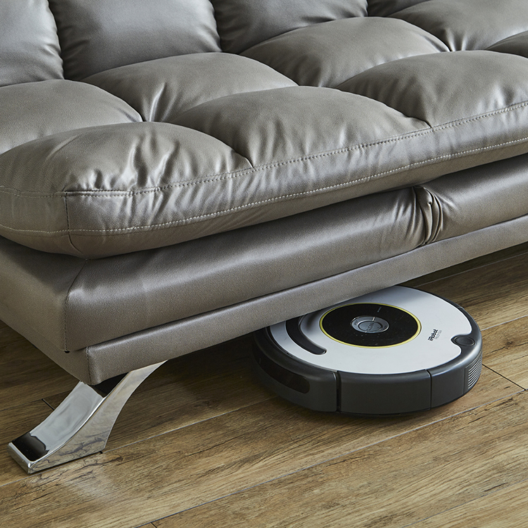 3WAYソファベッド ファブリックレザー シンプル クッション付き | 家具