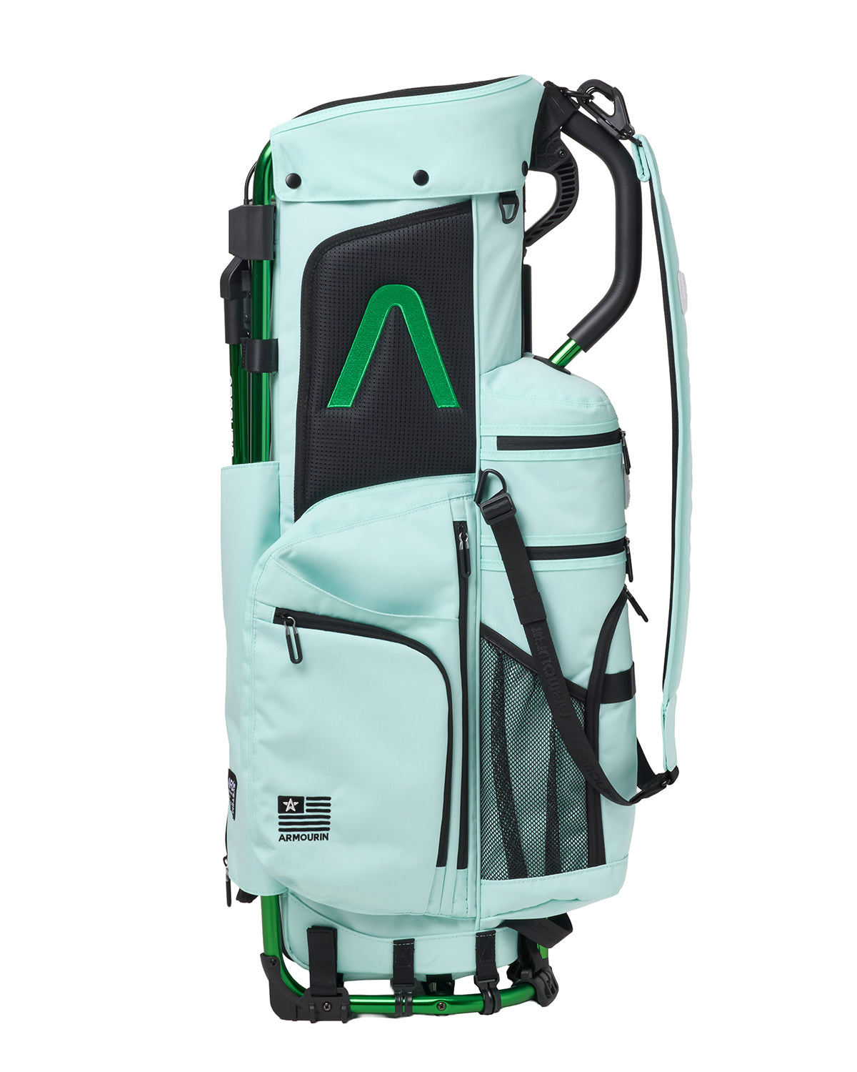 ARMOURIN アーマーイン] ゴルフ キャディバッグ グリーンフレーム