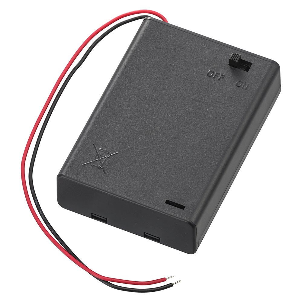 電池ケース 単3×3コ用 スイッチ・カバー付 [品番]06-4948｜株式会社