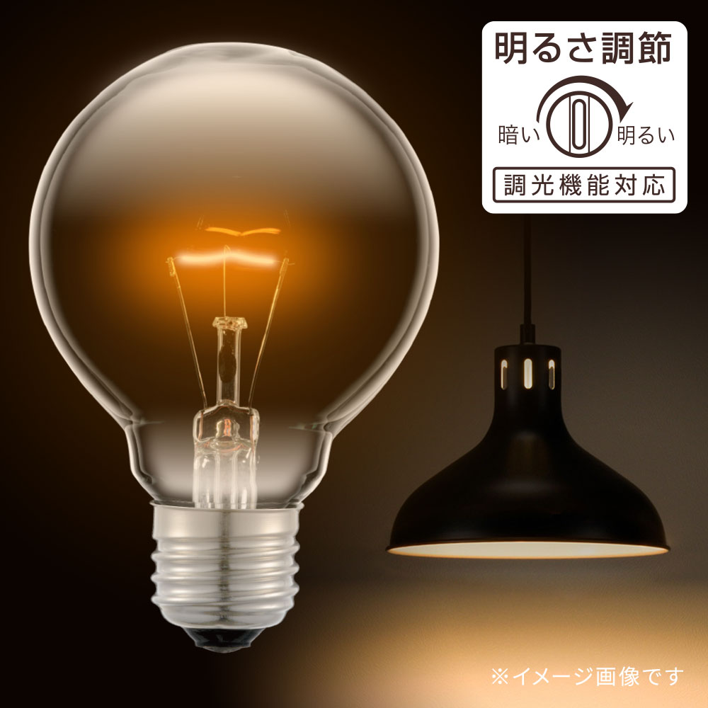 ボール電球 E26 40W形 G95 クリア [品番]06-0871｜株式会社オーム電機