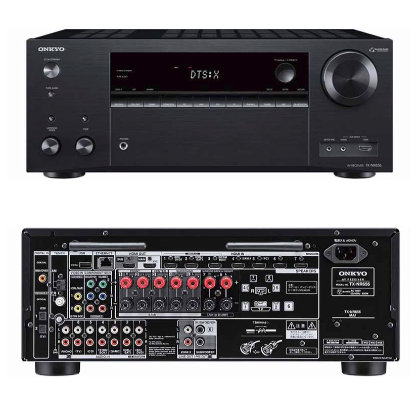 OnkyoのAVアンプ、TX-NR656(B)のご紹介です。
