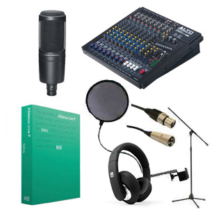 RAPPERS ROOM】コンデンサーマイク入門セット(AT2020/ZMX124FX USB