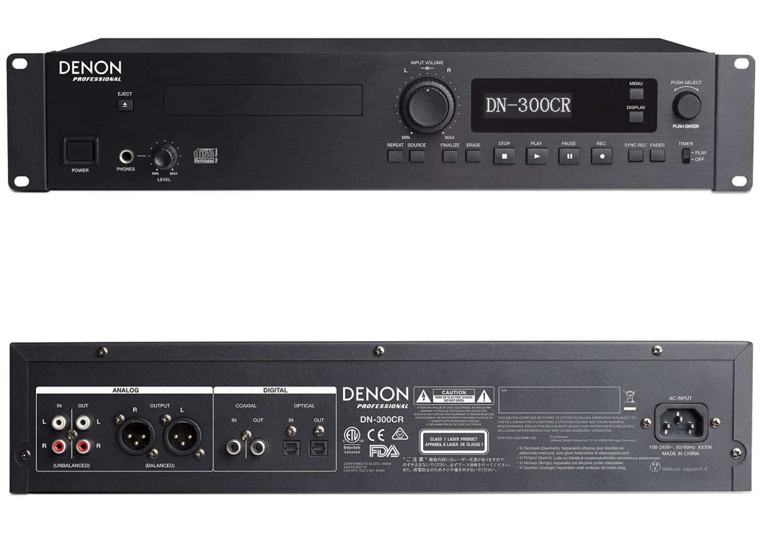 DENON PROFESSIONALのCDレコーダー、DN-300CRのご紹介です。