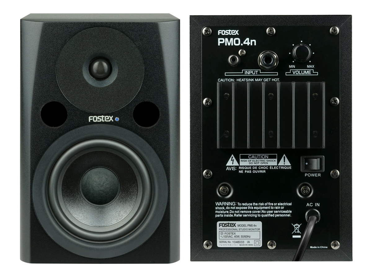 FOSTEX スタジオ・モニター ブラック PM0.4n 2台セット PM0.4n
