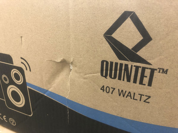 箱ダメージ新品】QUINTET/モニタースピーカー/407WALTZ（2本セット