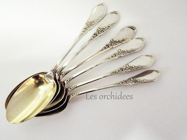 フランス アンティーク 純銀 tea/coffee スプーン アールヌーヴォー